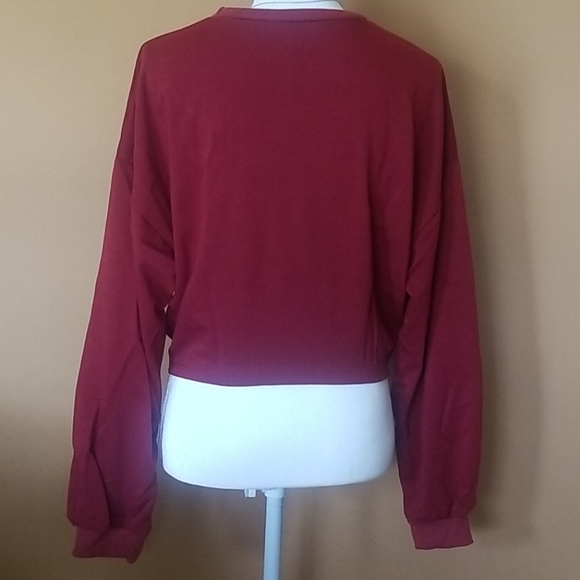 Twist Detail Beaded Decoration Sweatshirt- L - Picture 5 of 6